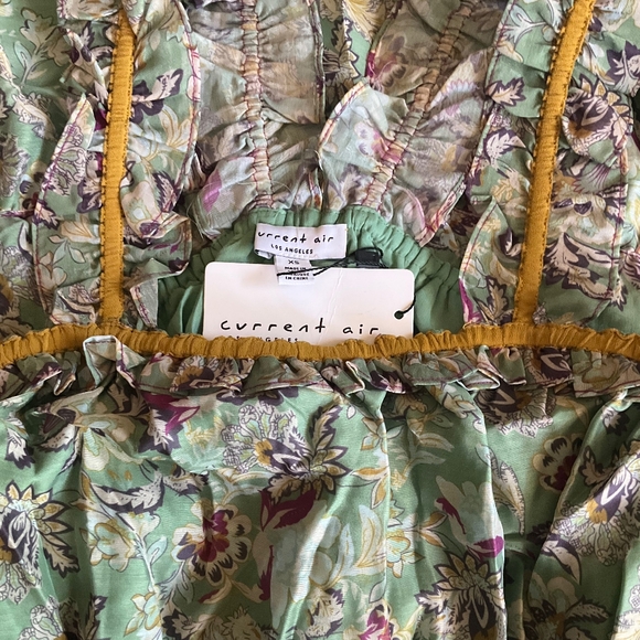 CURRENT AIR Floral Side Cut Out Midi Dress - Picture 3 of 10